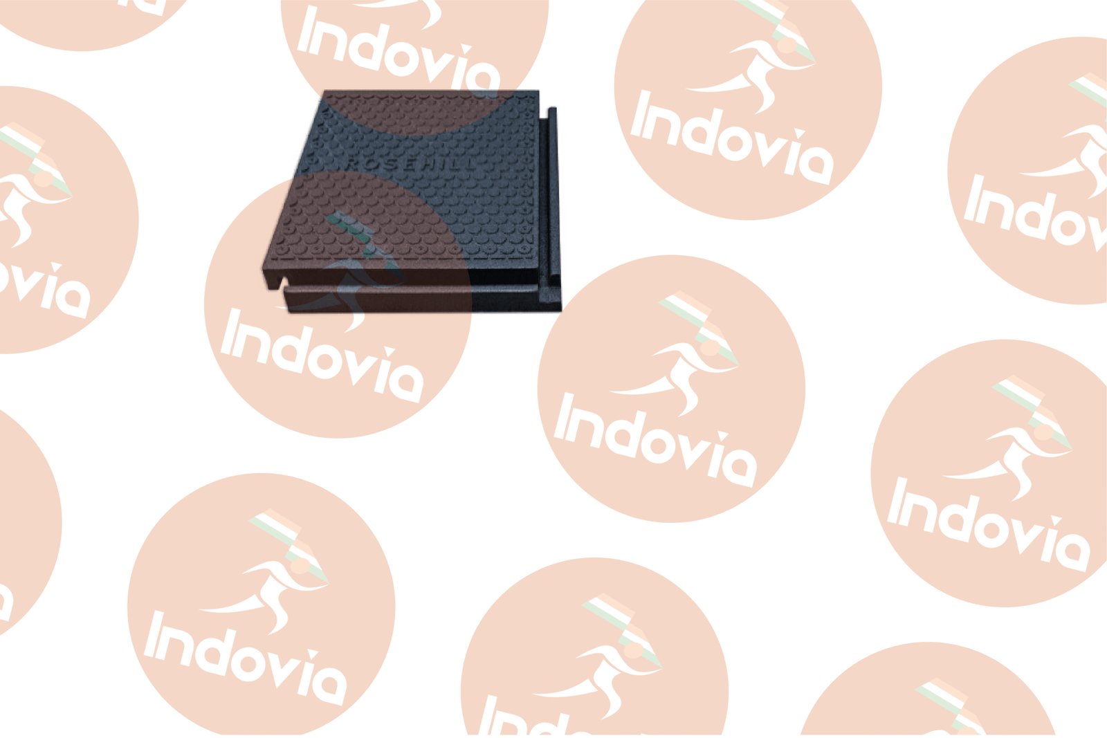 Walkway panel connection detail showing modular fitting system