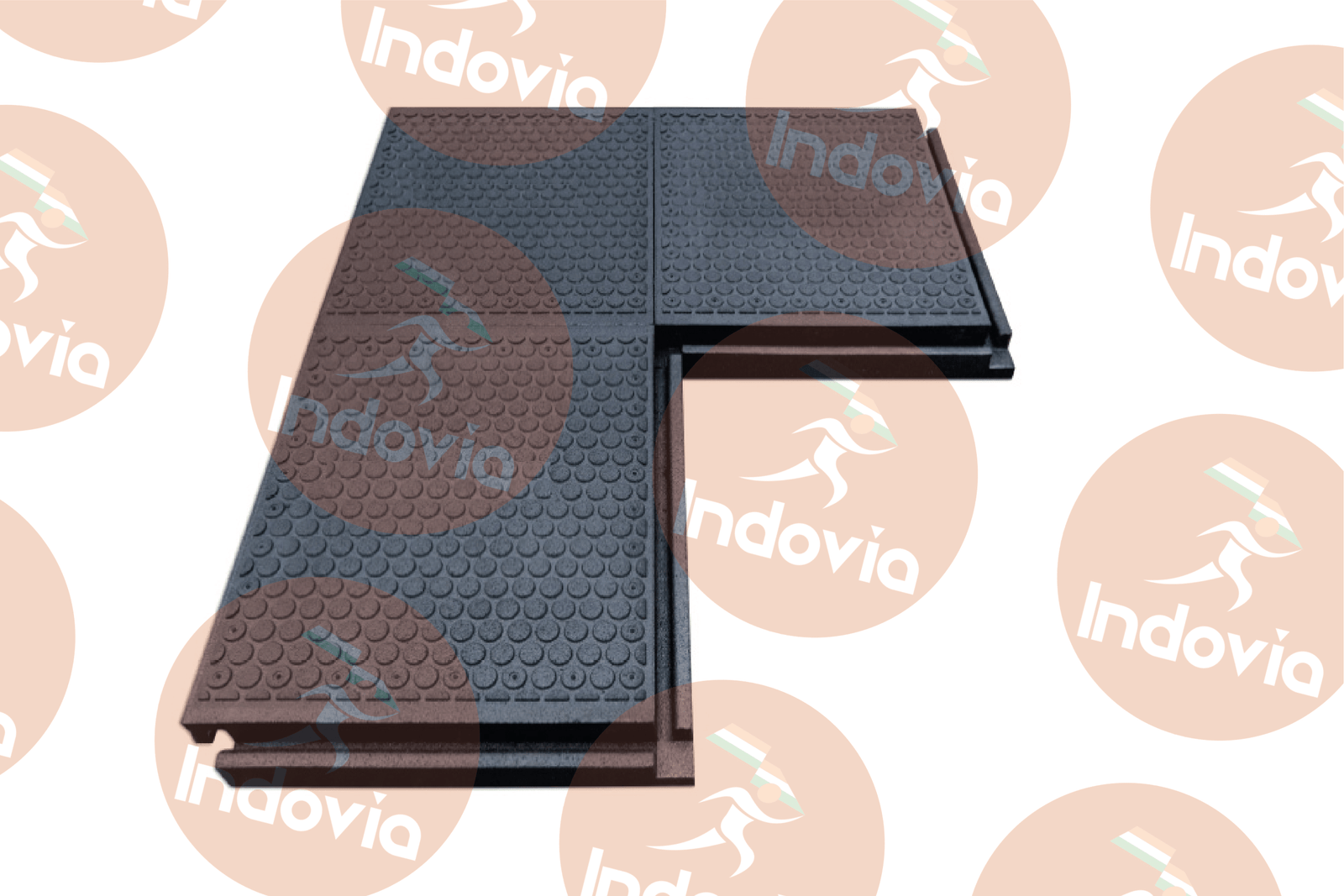 Walkway panel edge connection and alignment