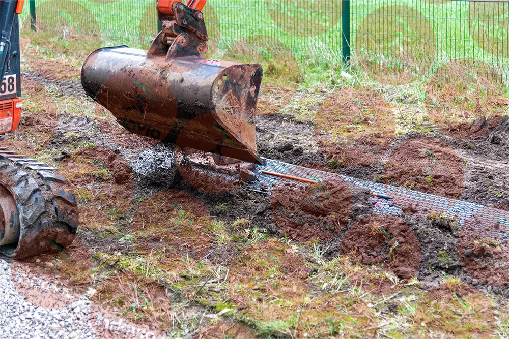 Finished walkway installation