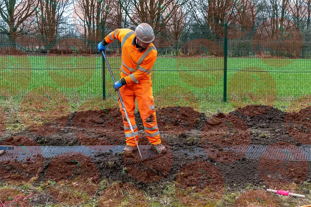 Completed walkway section